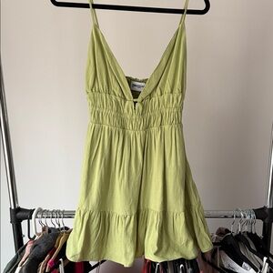 Green Sleeveless Sundress